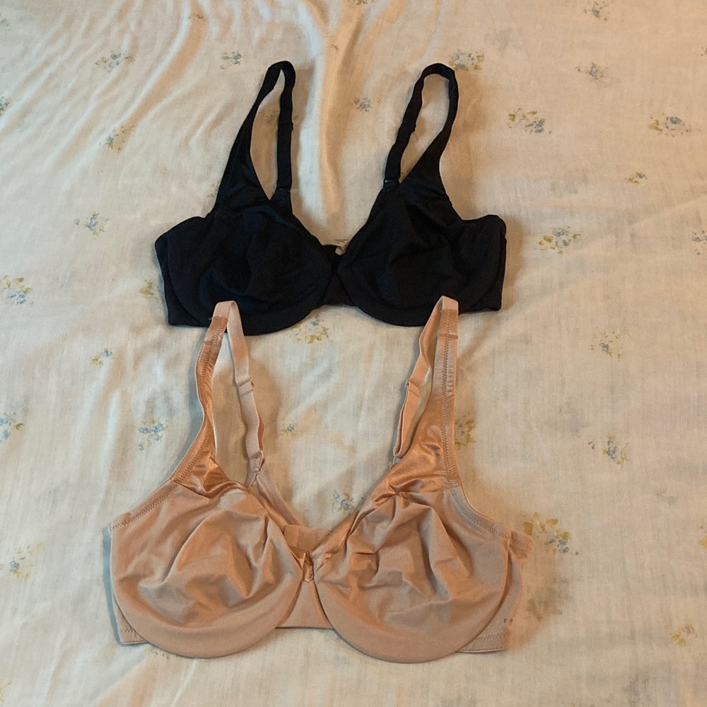 Underwire Bras - Black and Nude (2 in the bundle